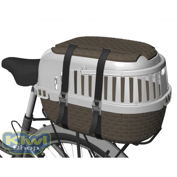 BAMA MAXI TOUR SZÁLLÍTÓBOX BARNA-FEHÉR 59x38x37CM