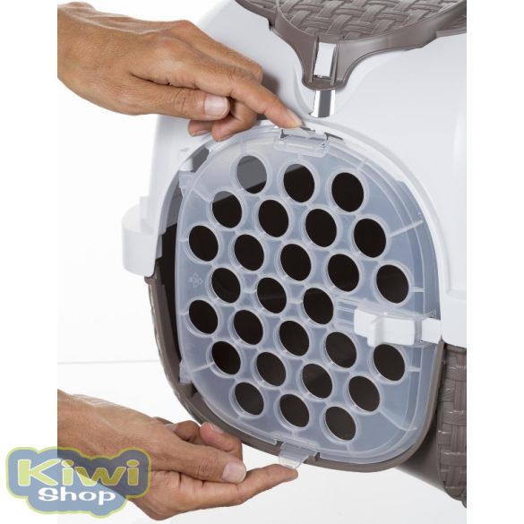 BAMA MAXI TOUR SZÁLLÍTÓBOX BARNA-FEHÉR 59x38x37CM