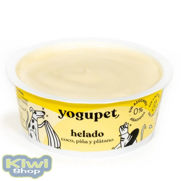 YOGUPET LAKTÓZMENTES JOGHURT ÉS KUTYAFAGYI KUTYÁKNAK ÉS CICÁKNAK - ANANÁSZ, KÓKUSZ ÉS BANÁN 110G