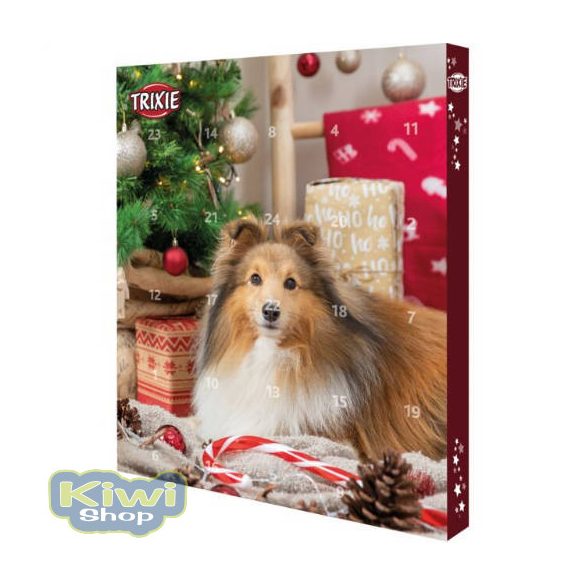 Trixie Xmas Advent Calendar for Dogs - jutalomfalat (több féle) kutyák részére (24x8g)