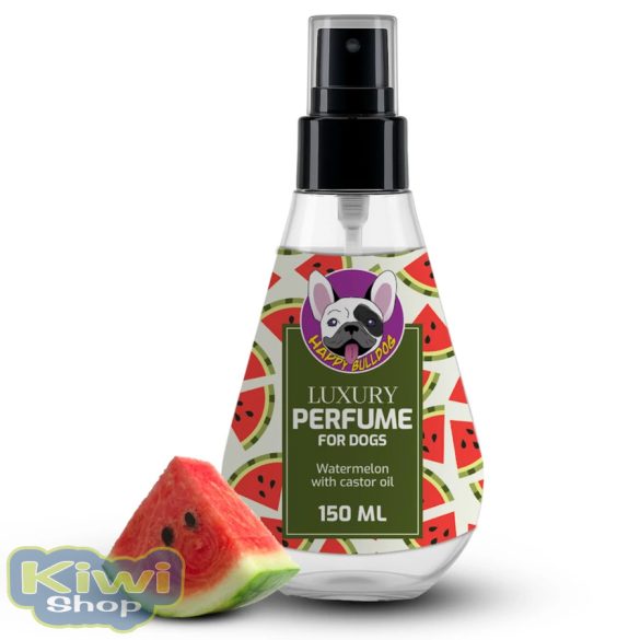 HAPPY BULLDOG WATERMELON LUXURY PERFUME - ÁPOLÓ, FRISSÍTŐ, SZAGSEMLEGESÍTŐ PERMET KUTYÁKNAK, 150 ML