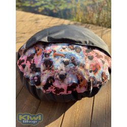   Kiwi Pet's strong bebújós fekhely színes tacskós 60cm