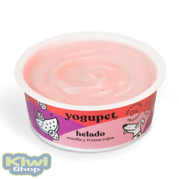 YOGUPET LAKTÓZMENTES JOGHURT ÉS KUTYAFAGYI KUTYÁKNAK ÉS CICÁKNAK - GÖRÖGDINNYE ÉS MÁLNA 110G