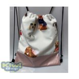 Kiwi Pet's vízlepergetős tornazsák rózsaszín műbőrrel