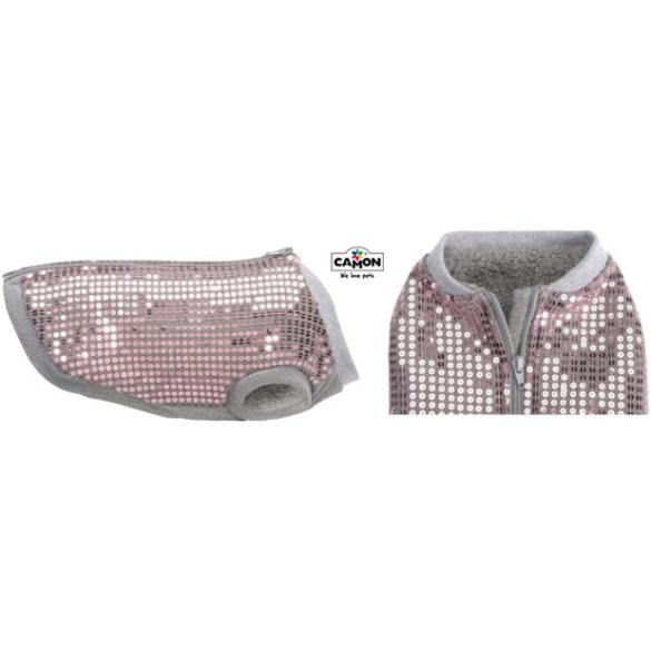 Camon Lilla meleg puha anyagú pulcsi plüss belsővel 