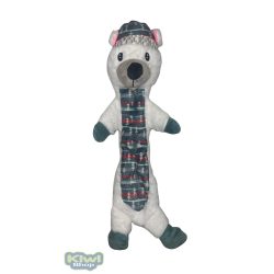   Karácsonyi hosszú zörgős-sípolós plüss jegesmedve 55cm