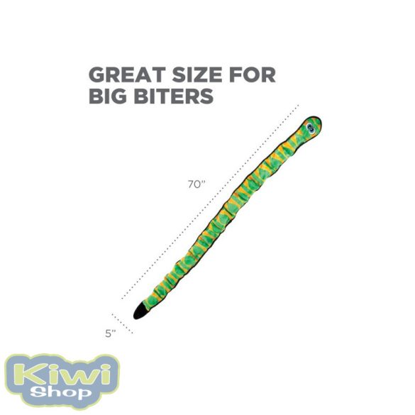 Outward Hound Invincibles Green Snake plüss kutyajáték, XXL