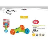 TPR csont formás játék, vízen lebegő, sípoló, jutifalat rejtő 18 cm