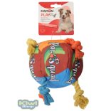 PLAY PUFF SZÍNES SÍPOLÓ LABDA KÖTÉLLEL 14 CM
