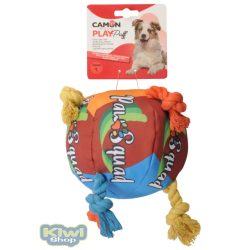 PLAY PUFF SZÍNES SÍPOLÓ LABDA KÖTÉLLEL 14 CM