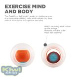 Topsy Treat Ball Interaktív csemege-adagoló kutyajáték - narancs