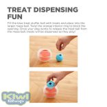 Topsy Treat Ball Interaktív csemege-adagoló kutyajáték - narancs