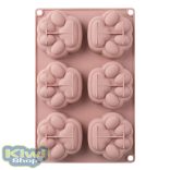 FAGYI KÉSZÍTŐ TAPPANCS ALAKÚ SZILIKON FORMA (6 DB-OS)