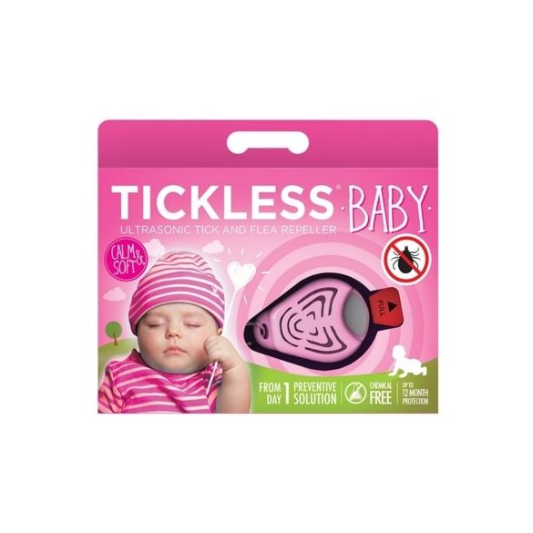 Tickless Ultrahangos kullancsriasztó baby pink