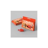 Vegyszermentes ultrahangos kullancs- és bolhariasztó medál kutyáknak és macskáknak, TICKLESS - narancs