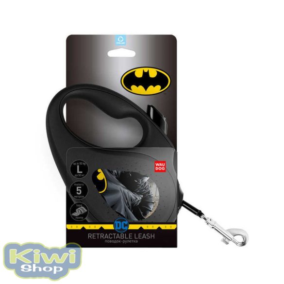 WauDog Batman Black design futtatós póráz 