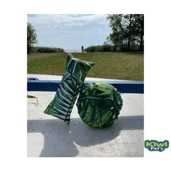 Kiwi Pet's vízen úszó játékok levélmintás