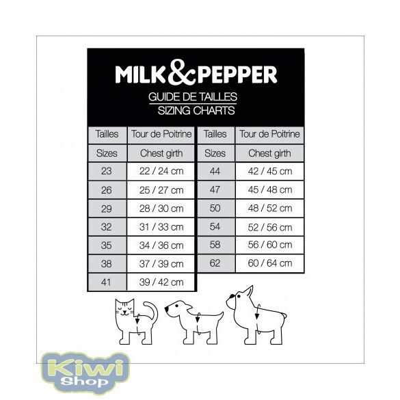 Milk&Pepper Edouard hám 50-es méret