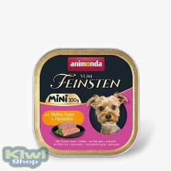   Animonda Vom Feinsten Adult Mini (csirke,liba,petrezselyem) alutálkás - felnőtt kutyák részére (100g)